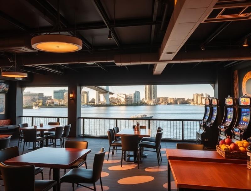 Brisbane Riverside Pokies Lounge with terrace and river views